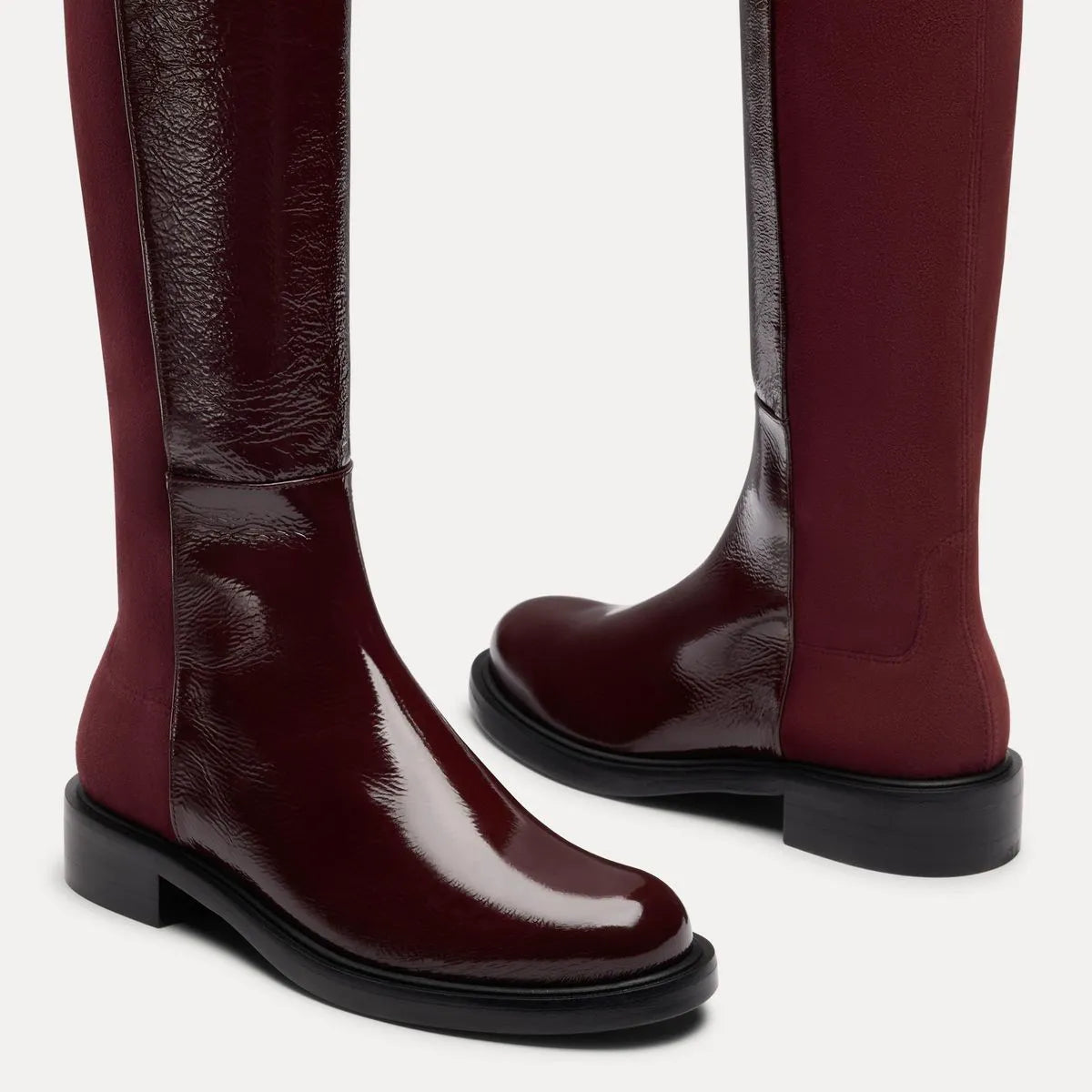 5050 Gisele Over-the-Knee Boot - Boysenberry Crinkle Patent