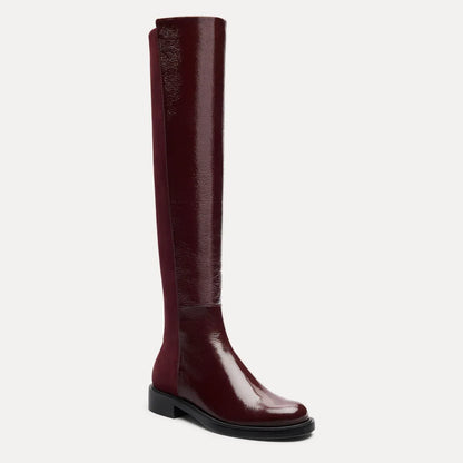 5050 Gisele Over-the-Knee Boot - Boysenberry Crinkle Patent