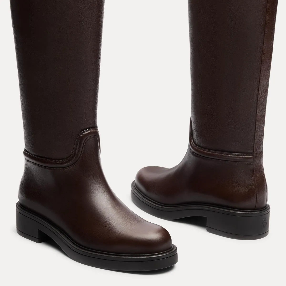 Celia Riding Boot - Walnut Leather