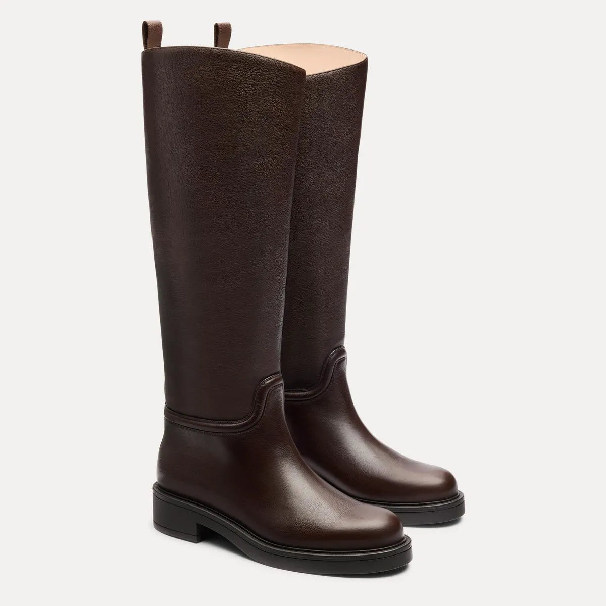Celia Riding Boot - Walnut Leather