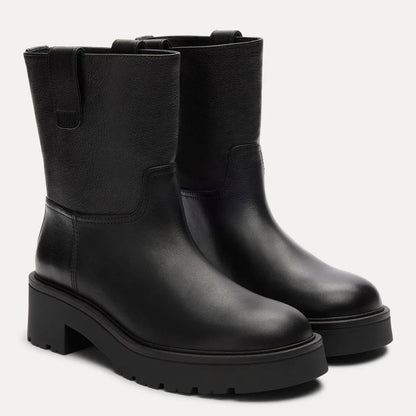 Ren Bootie - Black Leather