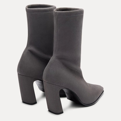 Stassi Stretch Bootie 85 - City Fog Stretch Suede