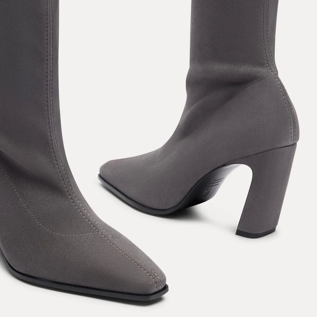 Stassi Stretch Bootie 85 - City Fog Stretch Suede