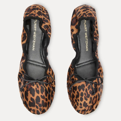 Nia Ballet Flat - Leopard-Print Nylon