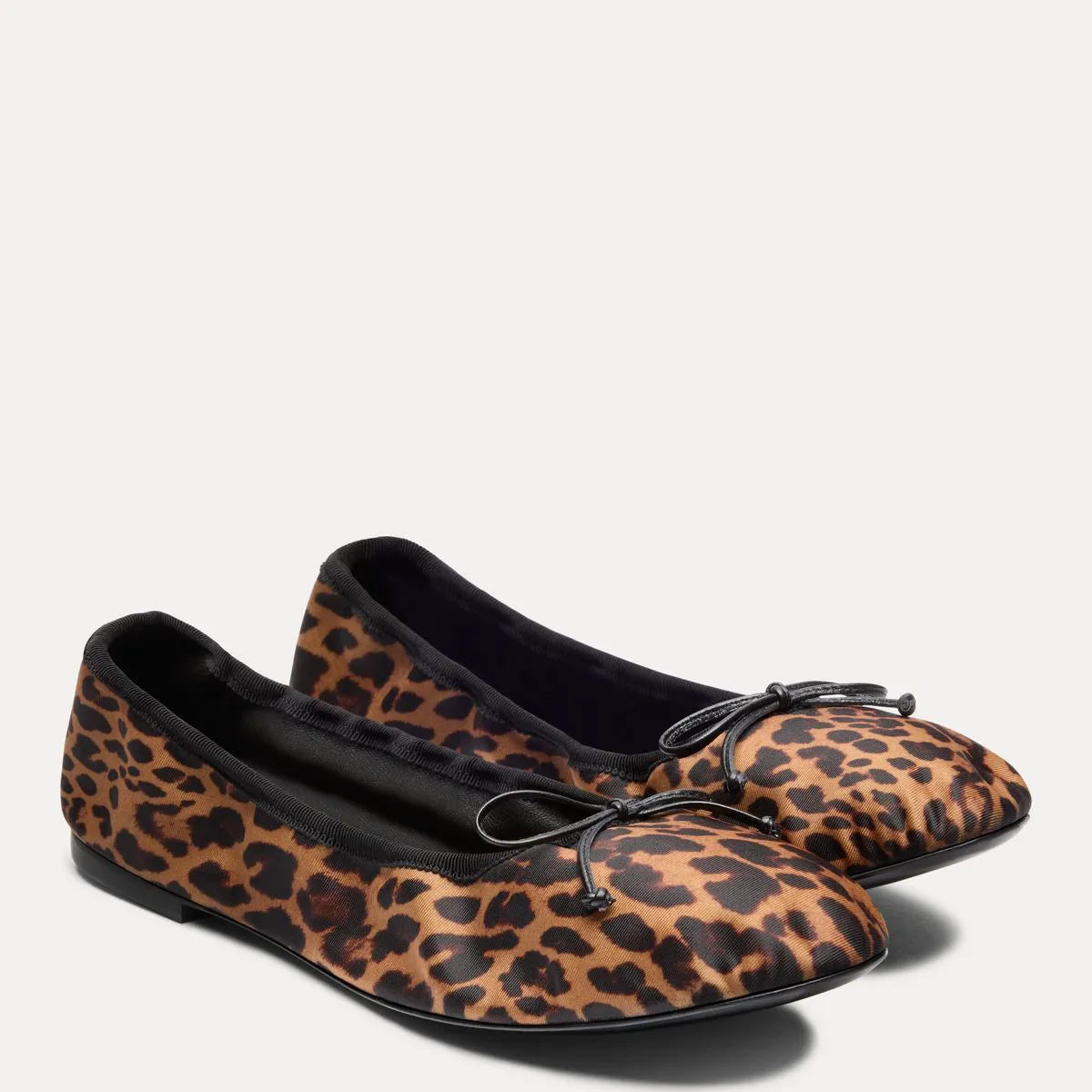 Nia Ballet Flat - Leopard-Print Nylon