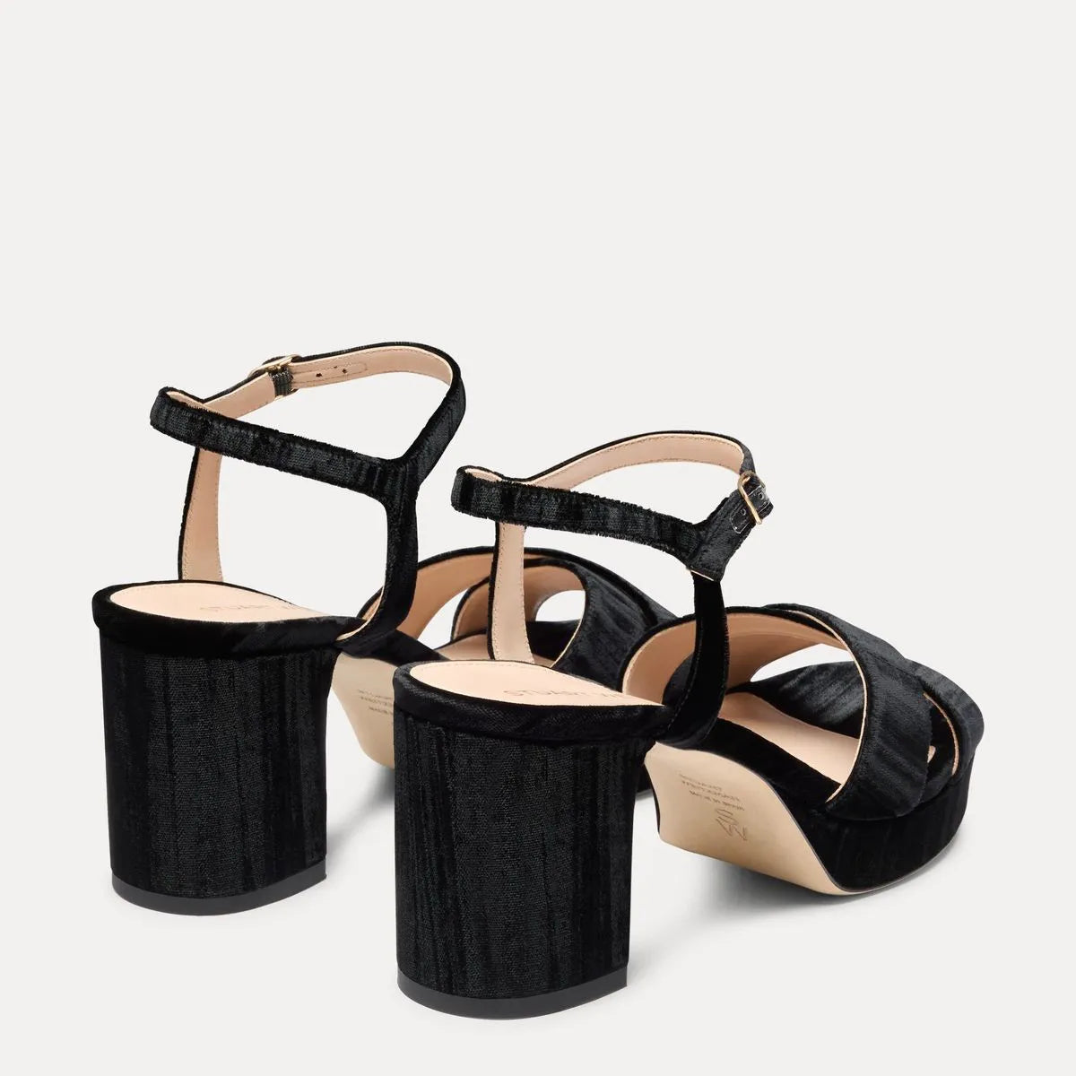 Dayna Platform Sandal 80 - Black Velvet