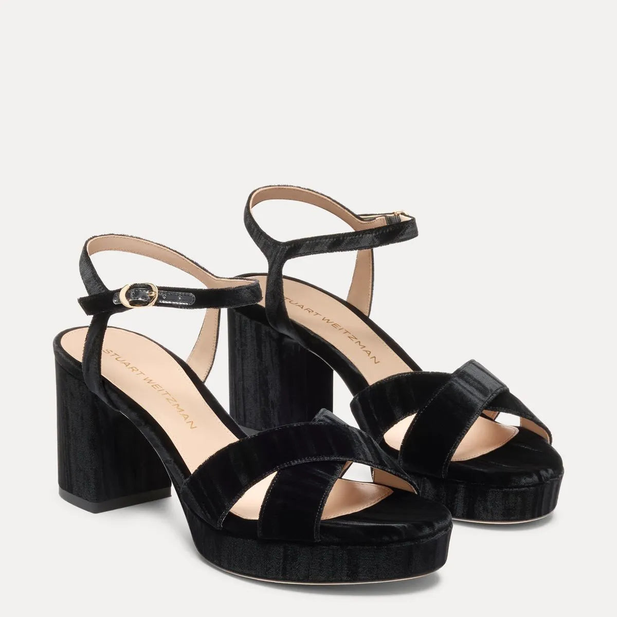 Dayna Platform Sandal 80 - Black Velvet