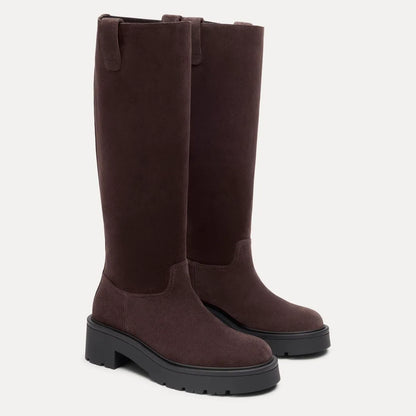 Ren Knee-High Boot - Hickory Suede