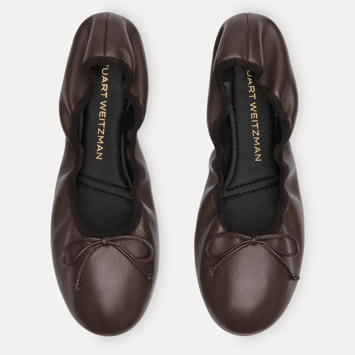 Nia Ballet Flat - Walnut Leather