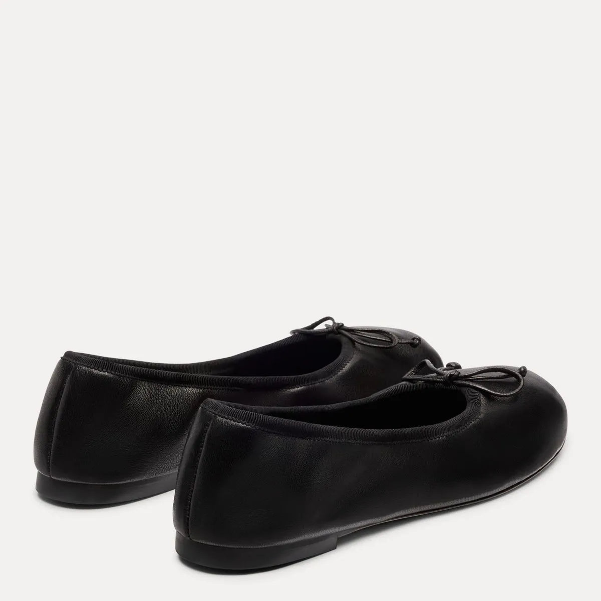 Nia Ballet Flat - Black Leather