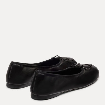 Nia Ballet Flat - Black Leather