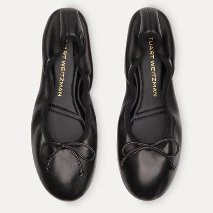 Nia Ballet Flat - Black Leather