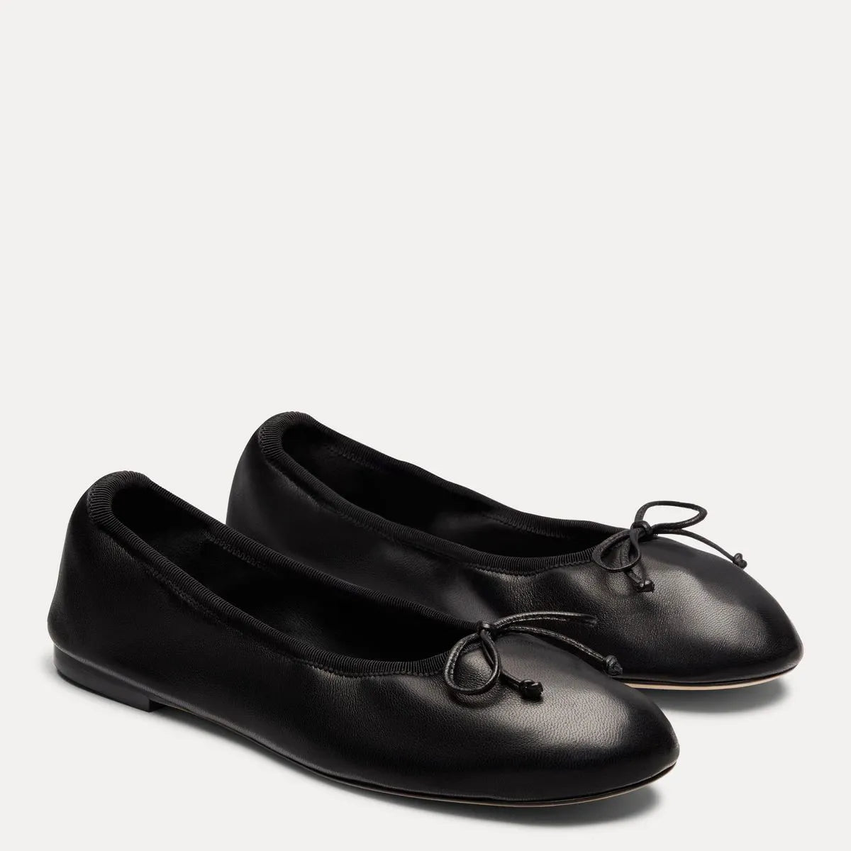 Nia Ballet Flat - Black Leather