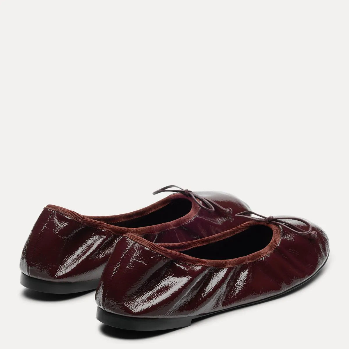 Nia Ballet Flat - Boysenberry Crinkle Patent