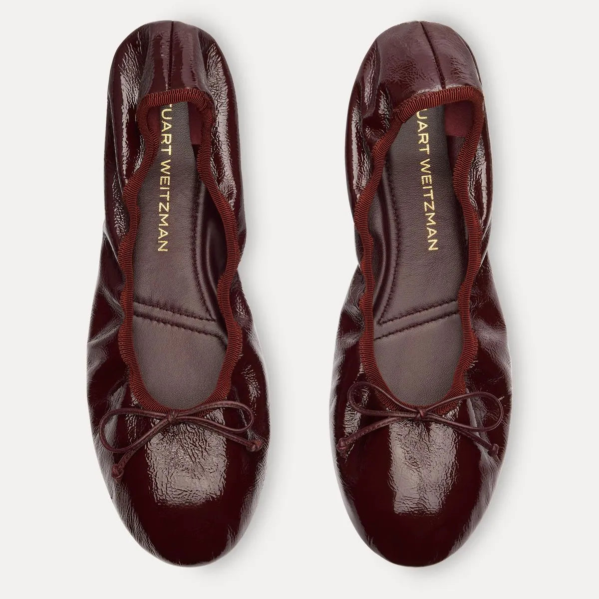 Nia Ballet Flat - Boysenberry Crinkle Patent