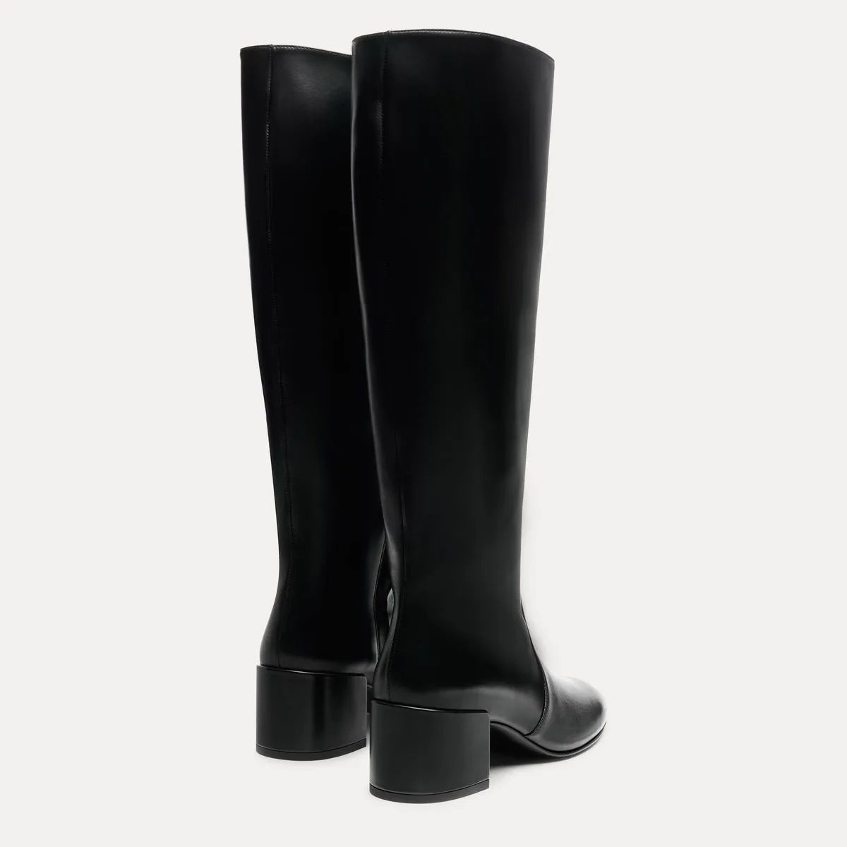 Bacari Wide-Calf Knee-High Boot 50 - Black Leather