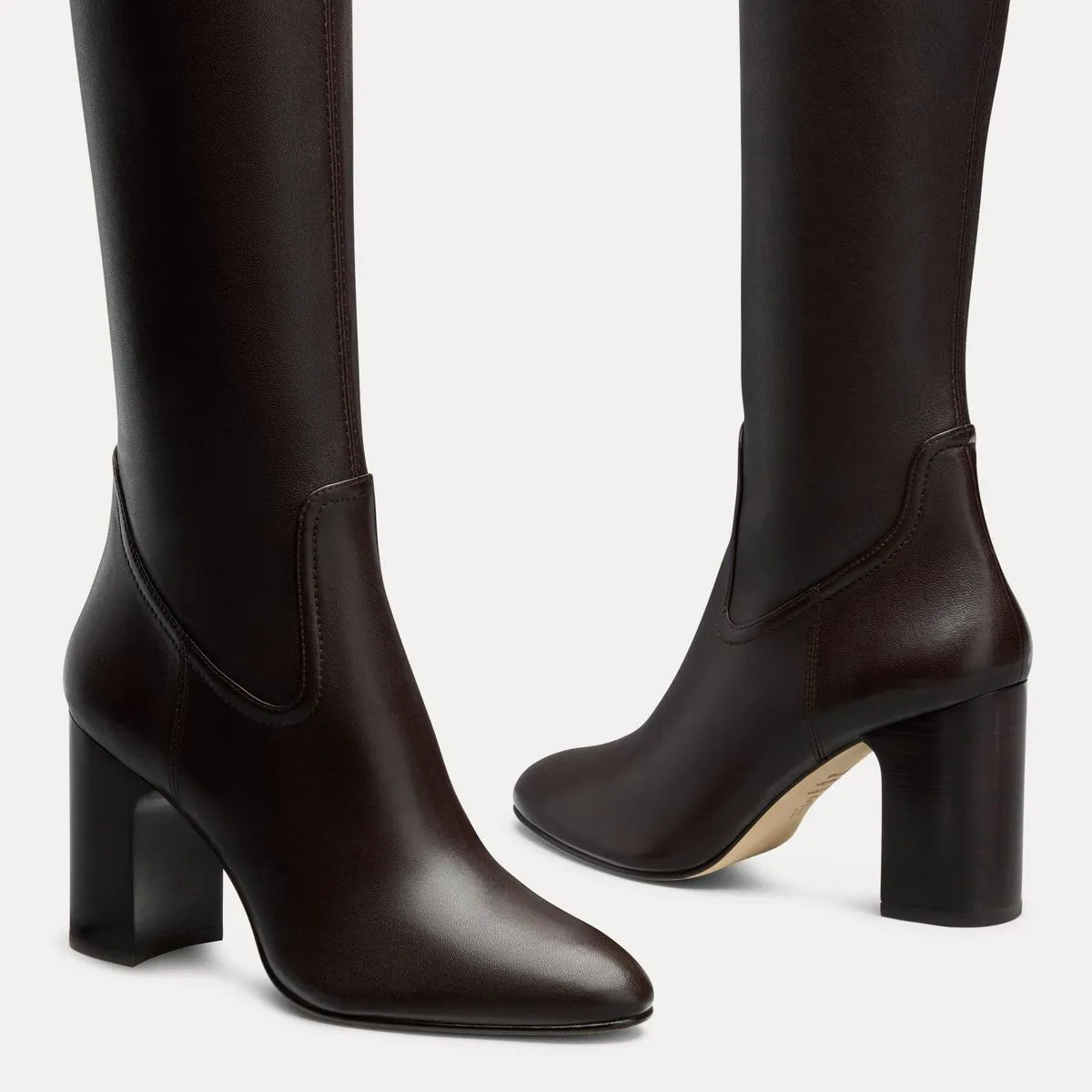 Mulberry Stretch Knee-High Boot - Espresso Stretch Leather