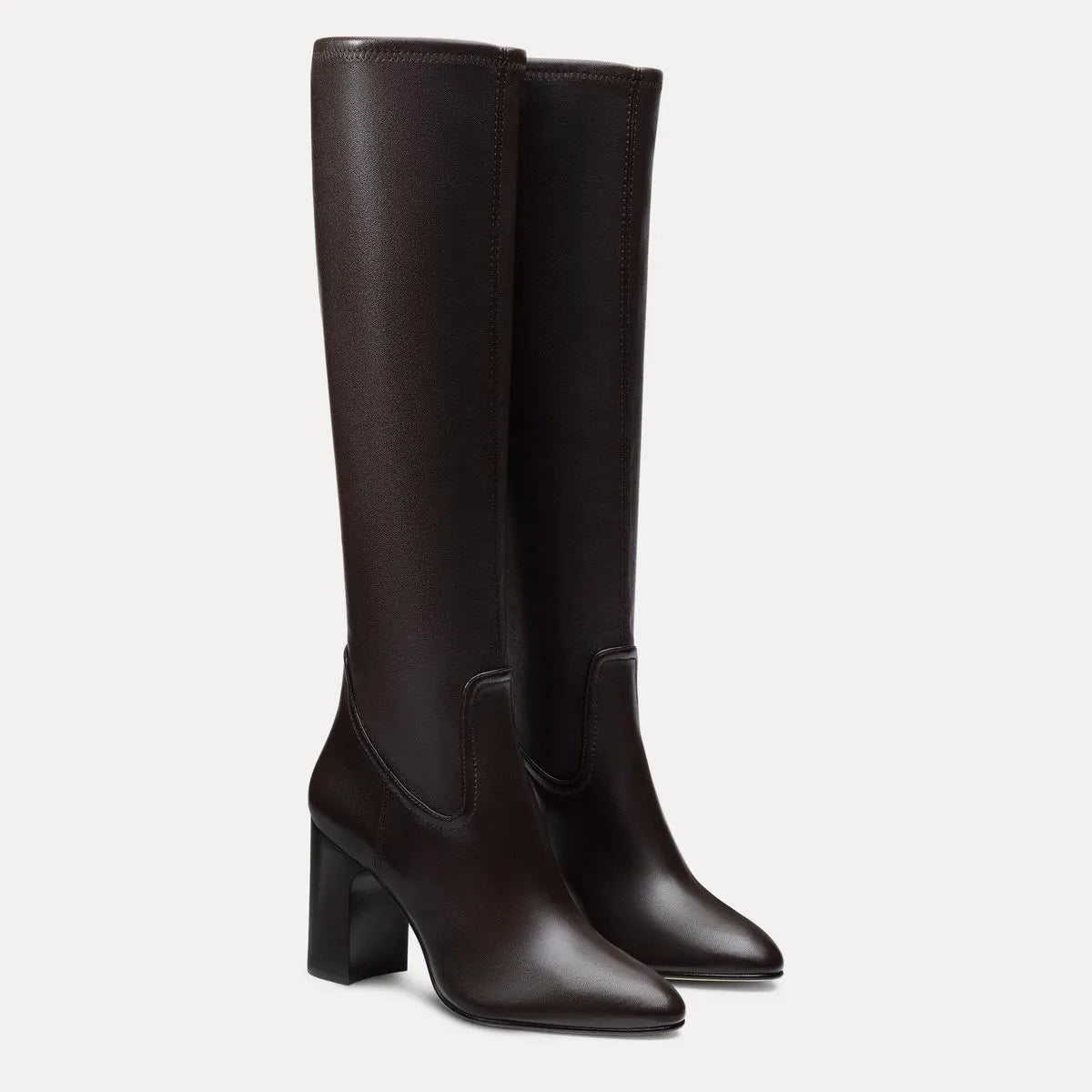 Mulberry Stretch Knee-High Boot - Espresso Stretch Leather