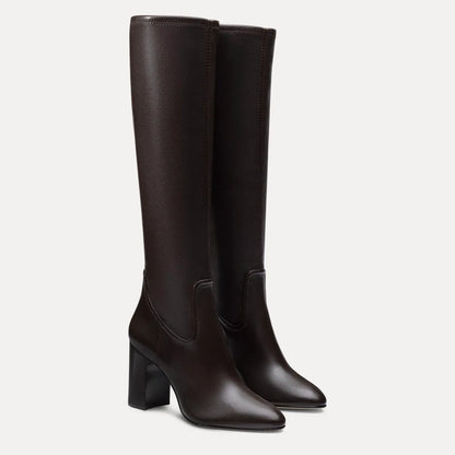 Mulberry Stretch Knee-High Boot - Espresso Stretch Leather