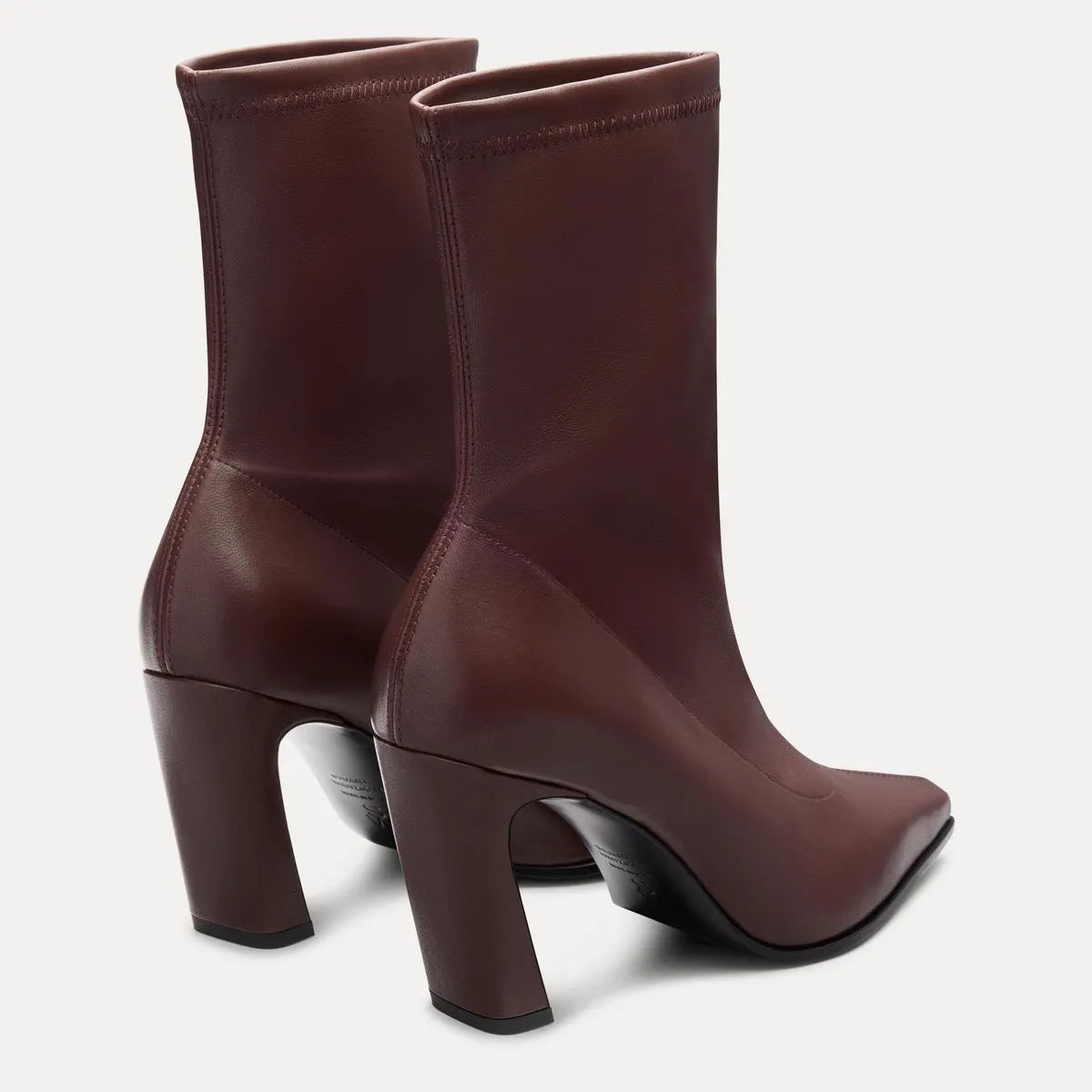 Stassi Stretch Bootie 85 - Dark Oak Stretch Leather