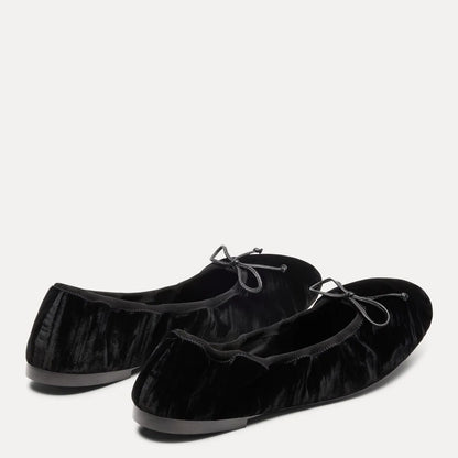 Nia Ballet Flat - Black Velvet