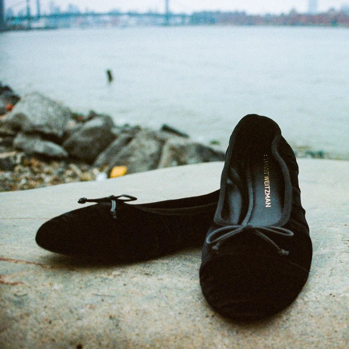 Nia Ballet Flat - Black Velvet