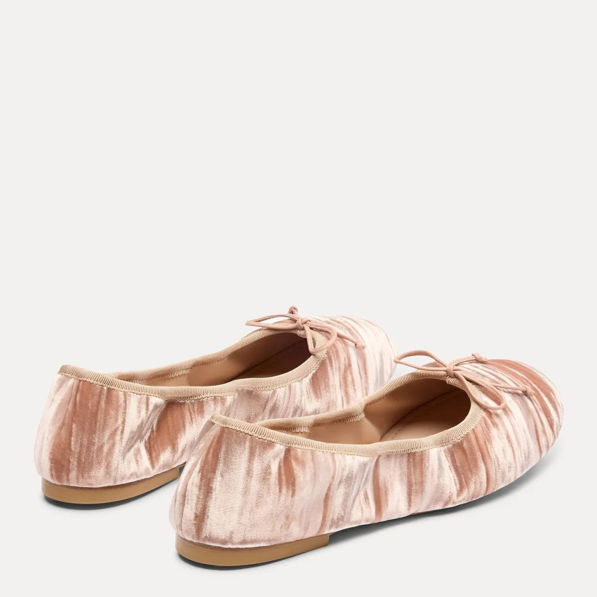 Nia Ballet Flat - Blushful Beige Velvet