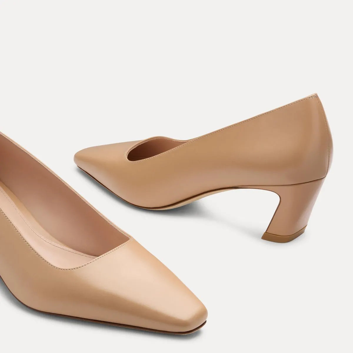 Stassi Pump 50 - Adobe Beige Leather