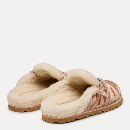 Dara Shearling Mule - Blushful Velvet & Shearling