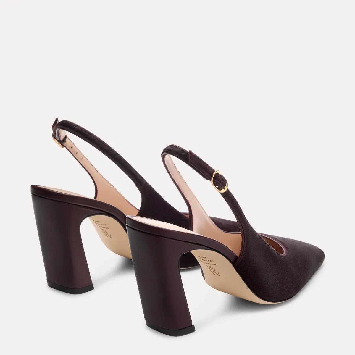Stassi Slingback Pump 85 - Boysenberry Calf Hair