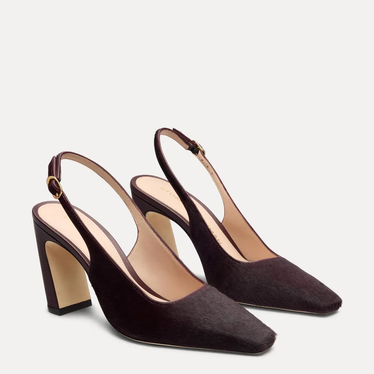 Stassi Slingback Pump 85 - Boysenberry Calf Hair