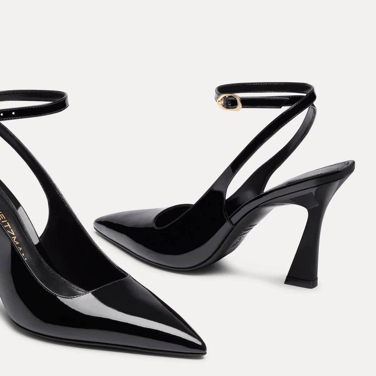 Vinnie Ankle-Strap Pump 85 - Black Patent