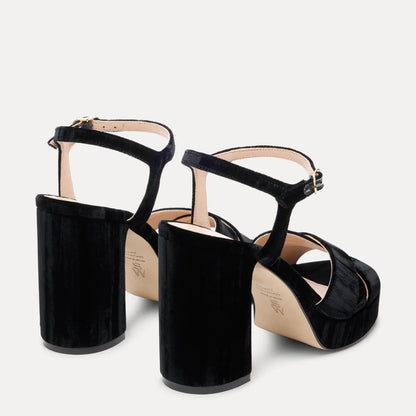 Dayna Platform Sandal 110 - Black Velvet