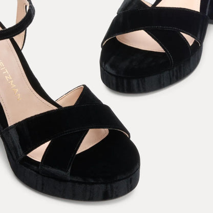 Dayna Platform Sandal 110 - Black Velvet