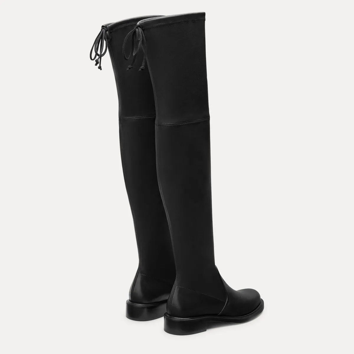 Giseleland Over-the-Knee Boot - Black Stretch Leather