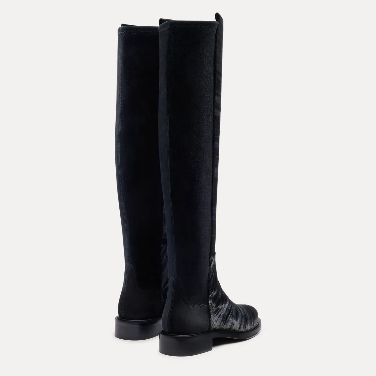 5050 Gisele Boot - Black Velvet & Stretch Suede