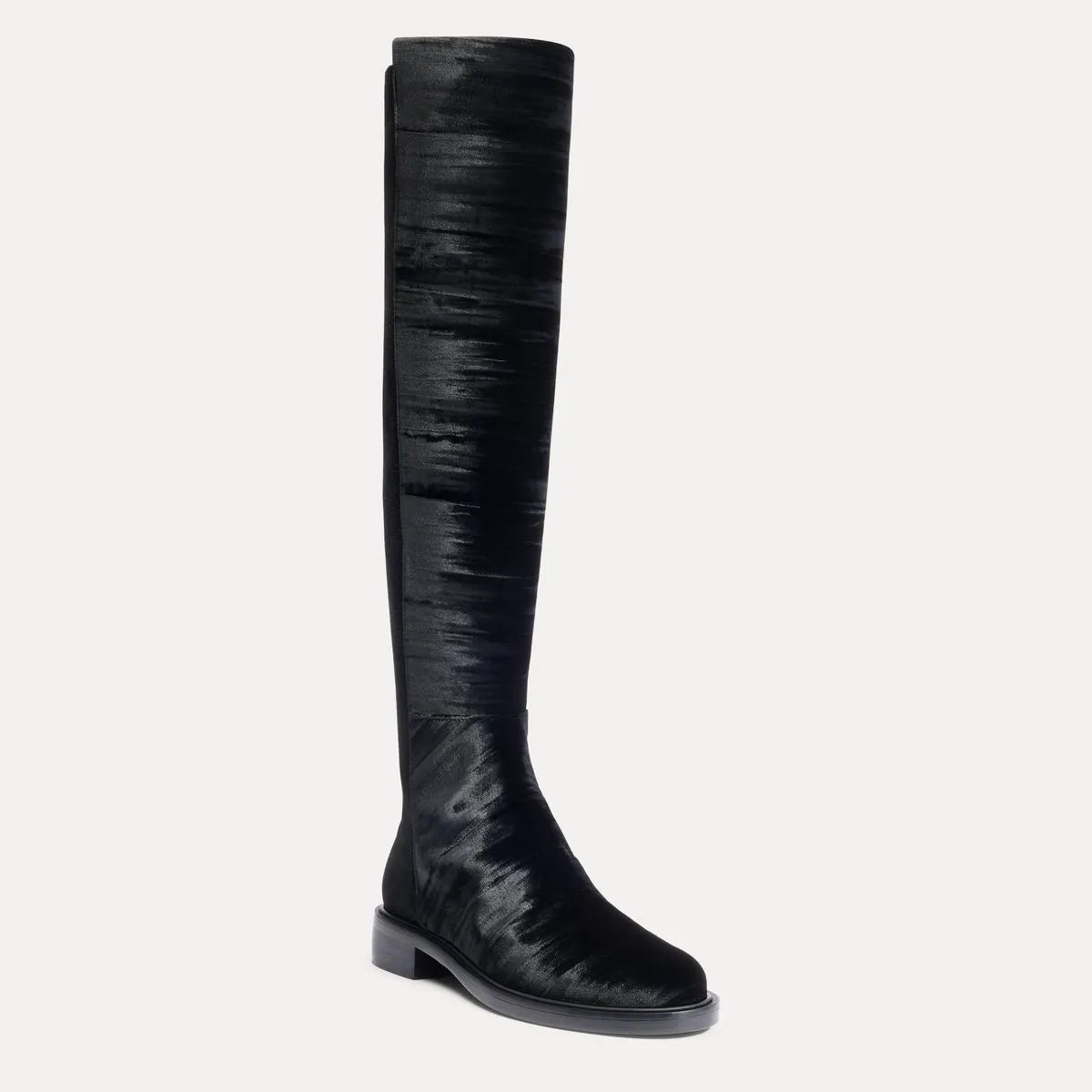 5050 Gisele Boot - Black Velvet & Stretch Suede
