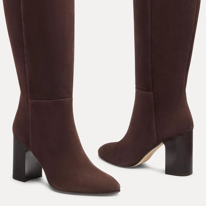 Mulberry Knee-High Boot - Midnight Espresso Suede