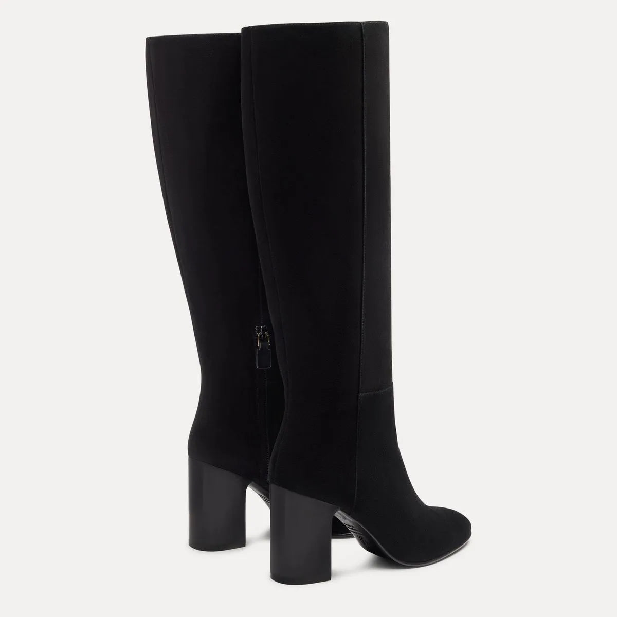 Mulberry Knee-High Boot - Black Suede