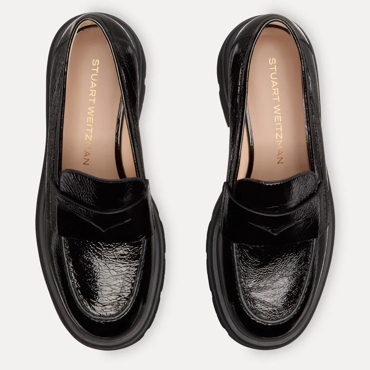 Hudson Lite Loafer - Black Crinkle Patent
