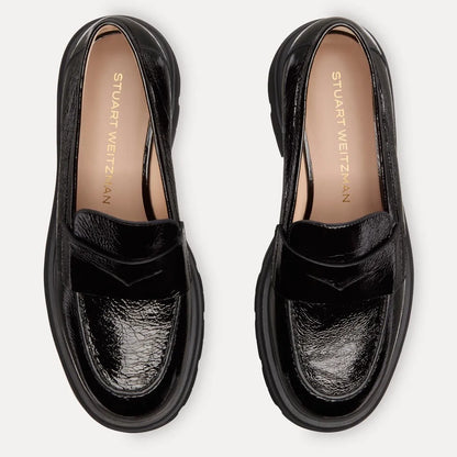 Hudson Lite Loafer - Black Crinkle Patent
