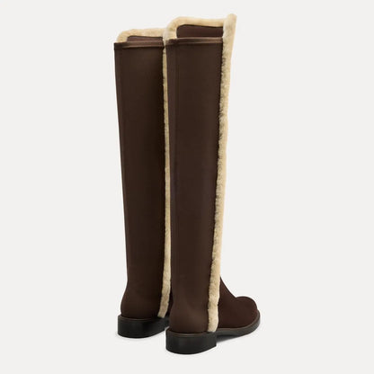 5050 Cozy Gisele Boot - Hickory Suede & Shearling