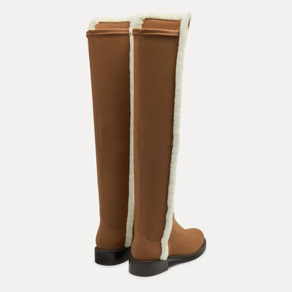 5050 Cozy Gisele Boot - Almond Suede & Shearling