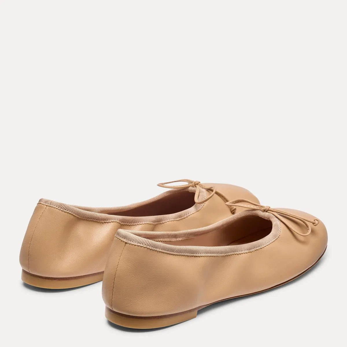 Nia Ballet Flat - Blushful Leather & Grosgrain
