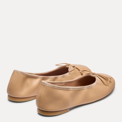 Nia Ballet Flat - Blushful Leather & Grosgrain