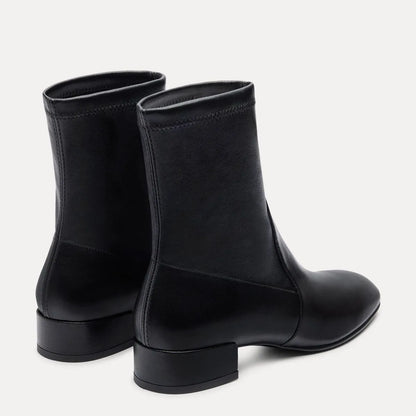 Bacari Bootie 25 - Black Stretch Leather