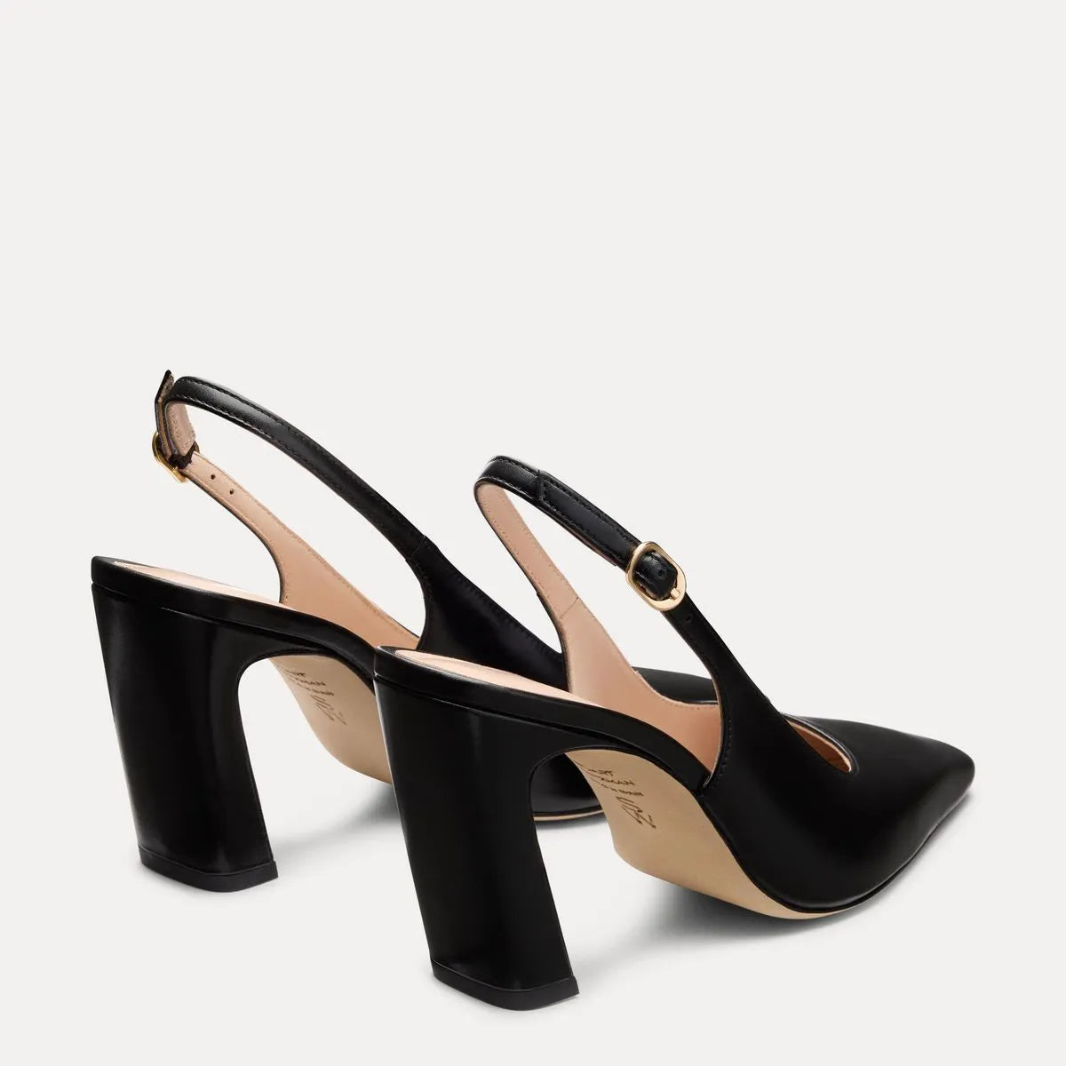 Stassi Slingback Pump 85 - Black Leather