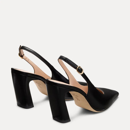 Stassi Slingback Pump 85 - Black Leather