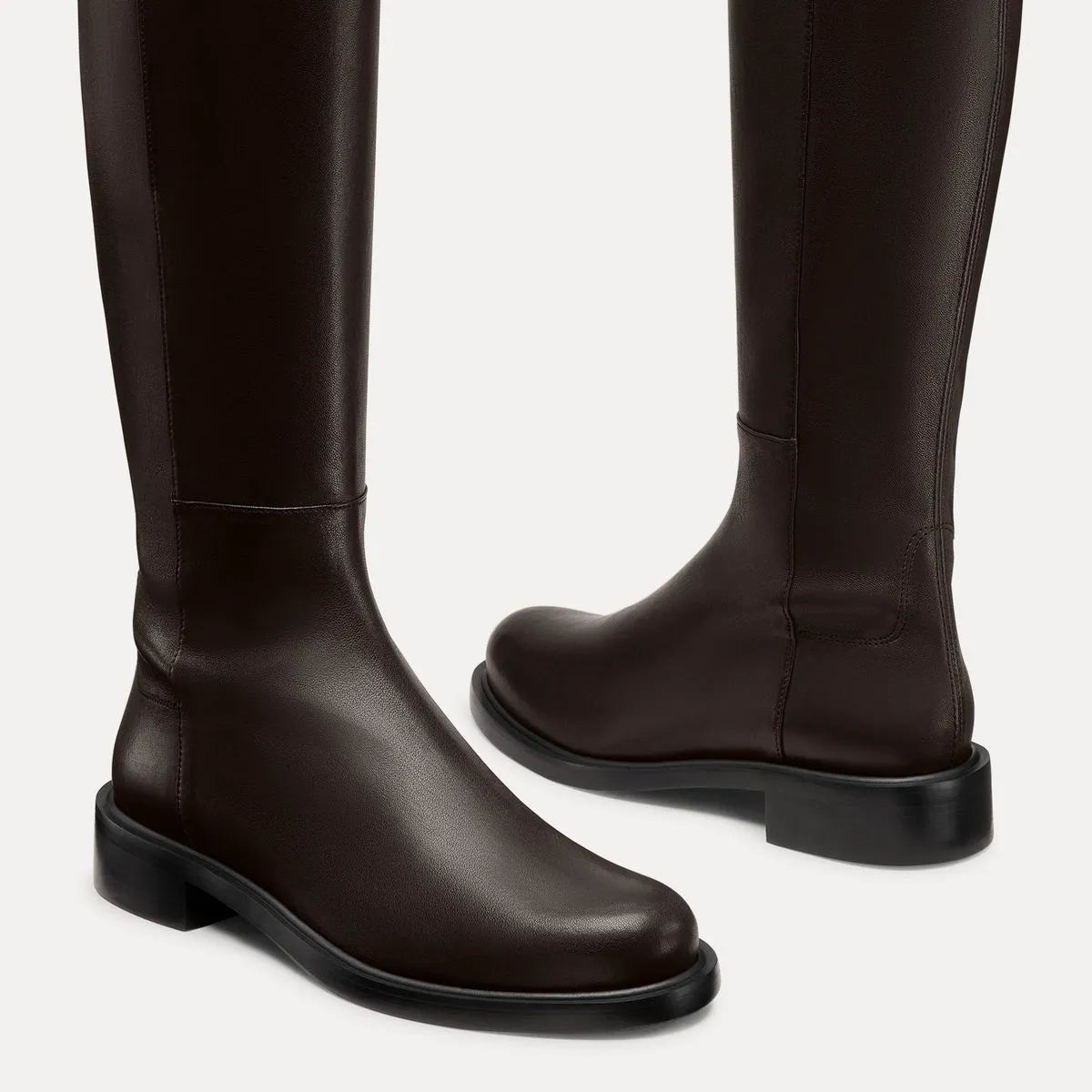 5050 Gisele Knee-High Boot - Espresso Brown Leather