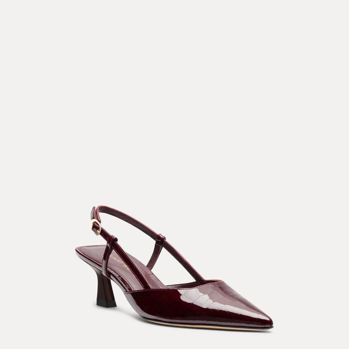 Vinnie Slingback Pump 50 - Boysenberry Croco-Print Patent